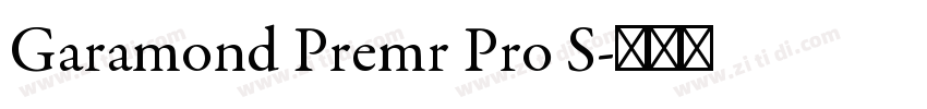 Garamond Premr Pro S字体转换